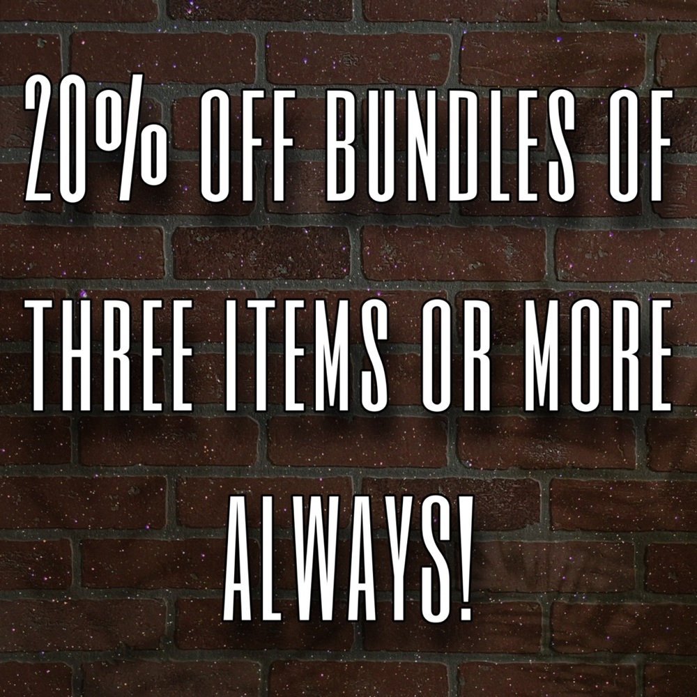 20% of bundles of three or more items!